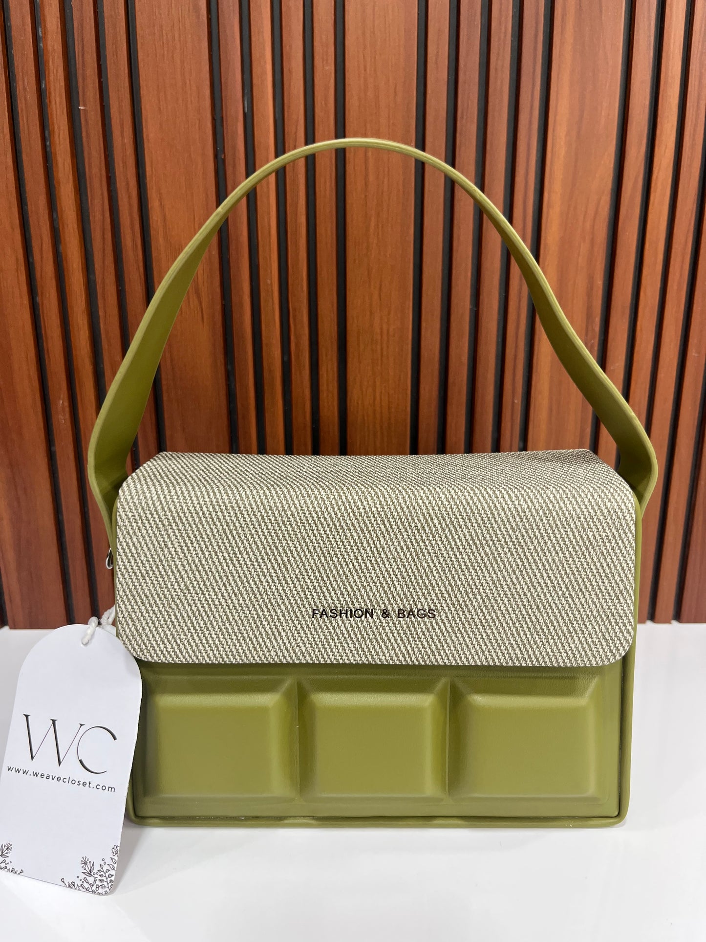 Weave Closet Structured flap women Sling bag
