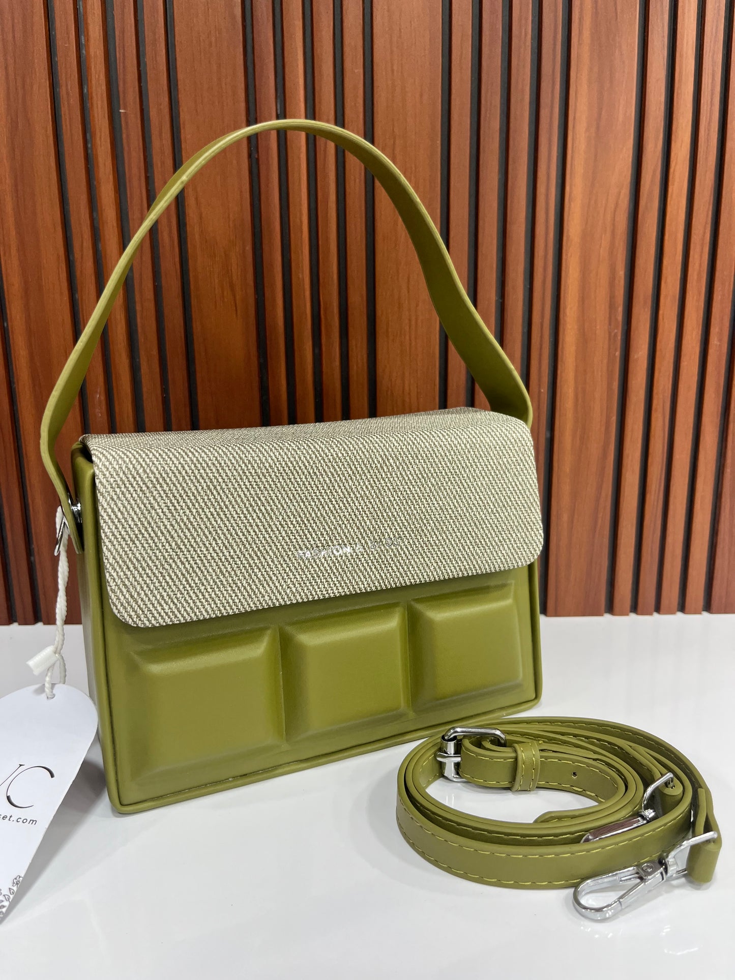 Weave Closet Structured flap women Sling bag