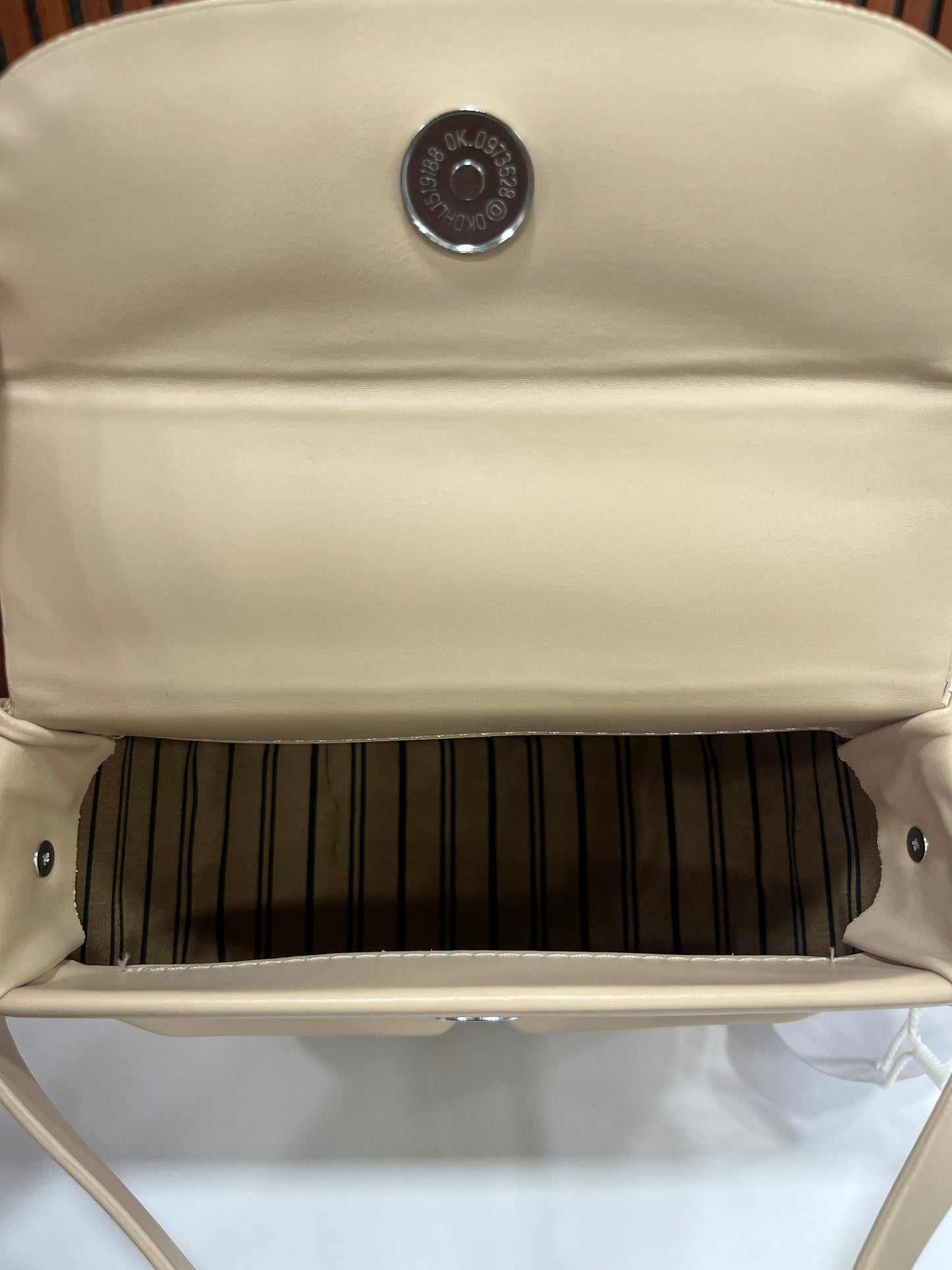Weave Closet Curved Moon Flap Shoulder Bag