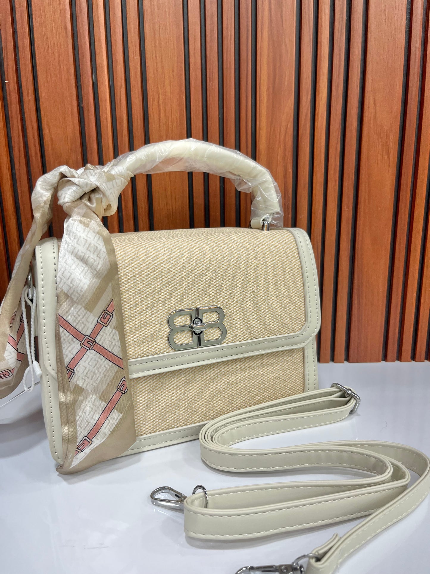 Weave Closet Textured Sling Bag