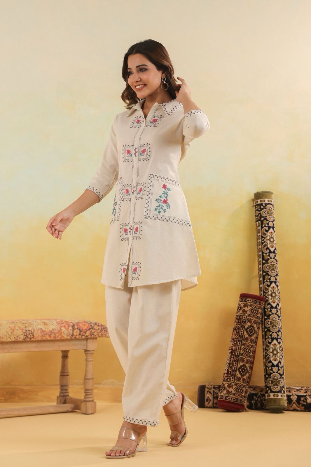 Gulzaar Floral Embroidered Coord Set