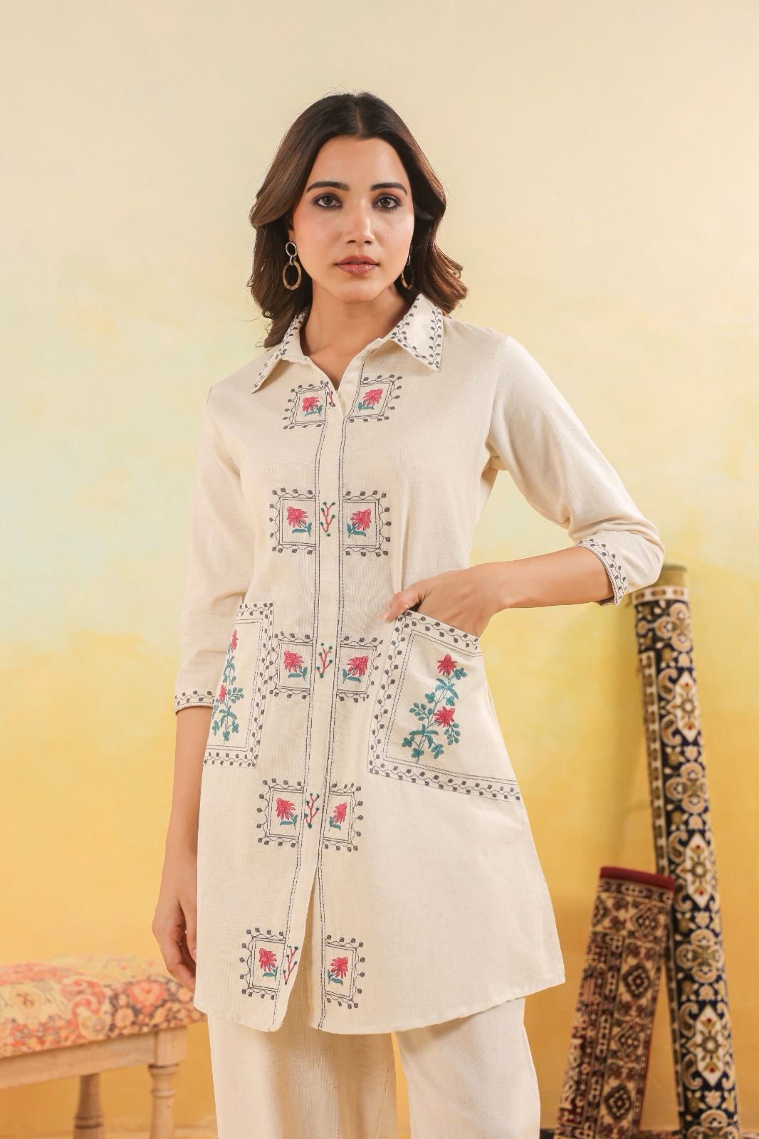 Gulzaar Floral Embroidered Coord Set
