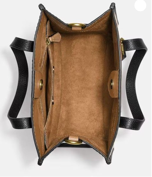 Coach (FC) Leatherware Mini Tote – Colorblock Edition