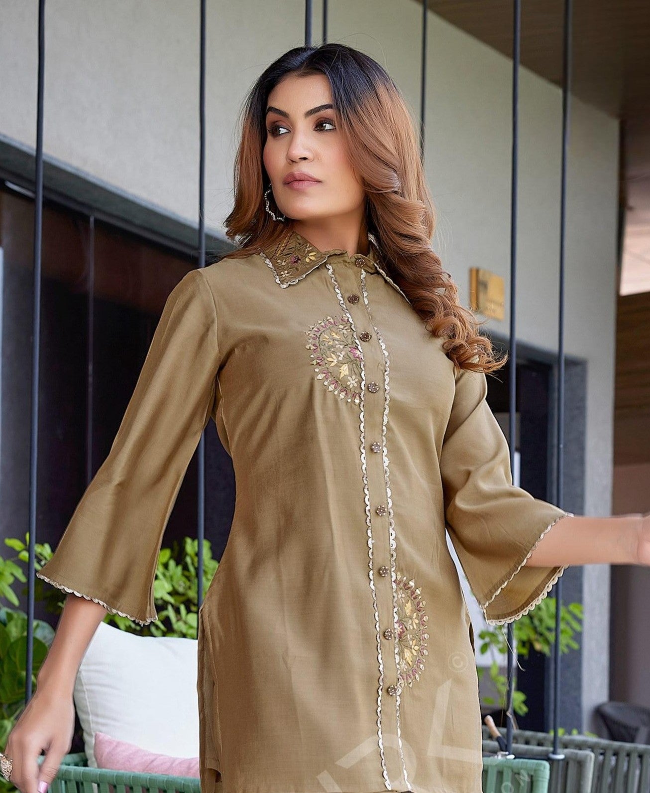 Weave closet Luxe Wide-Leg Elegance Co-Ord Set