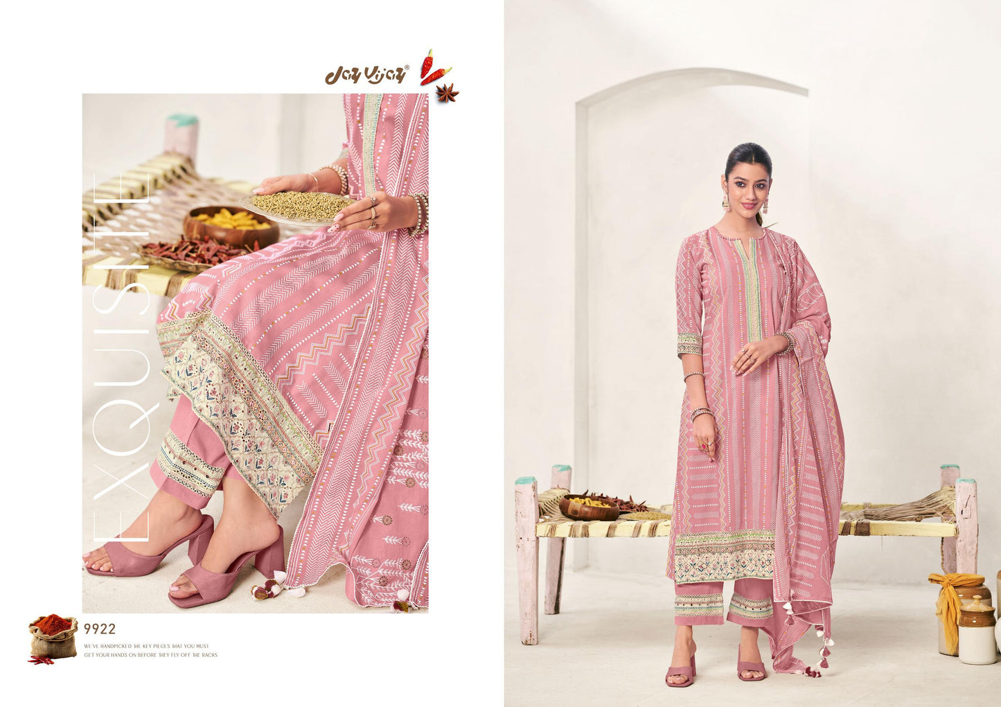 Achari Edit: Premium Jaipuri Cotton Unstitched Suit Set