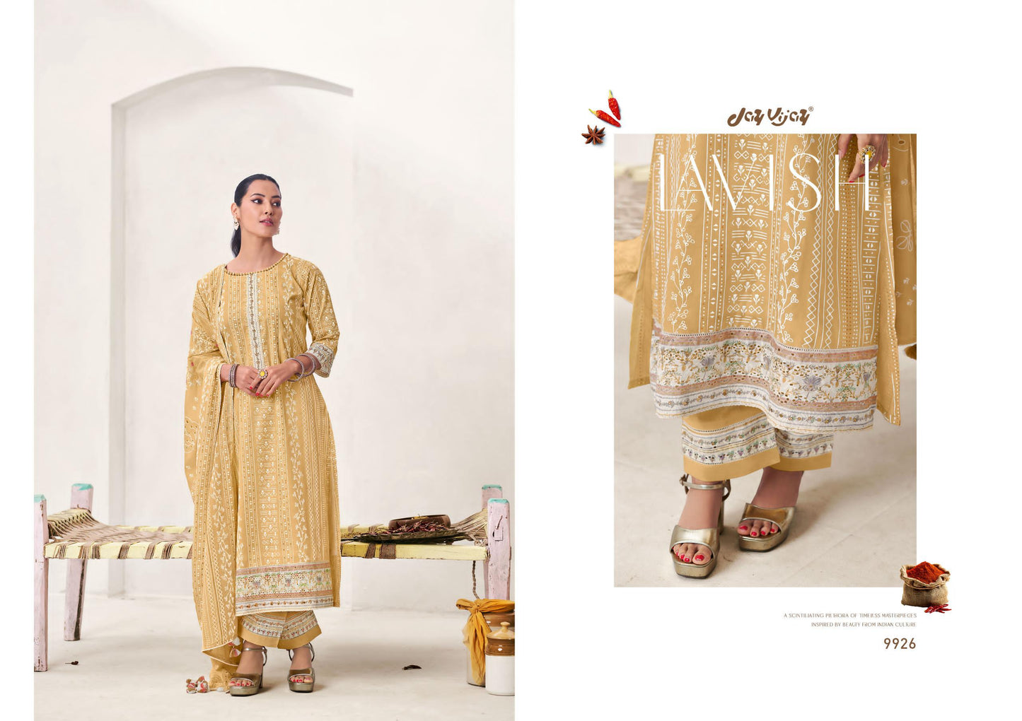 Achari Edit: Premium Jaipuri Cotton Unstitched Suit Set