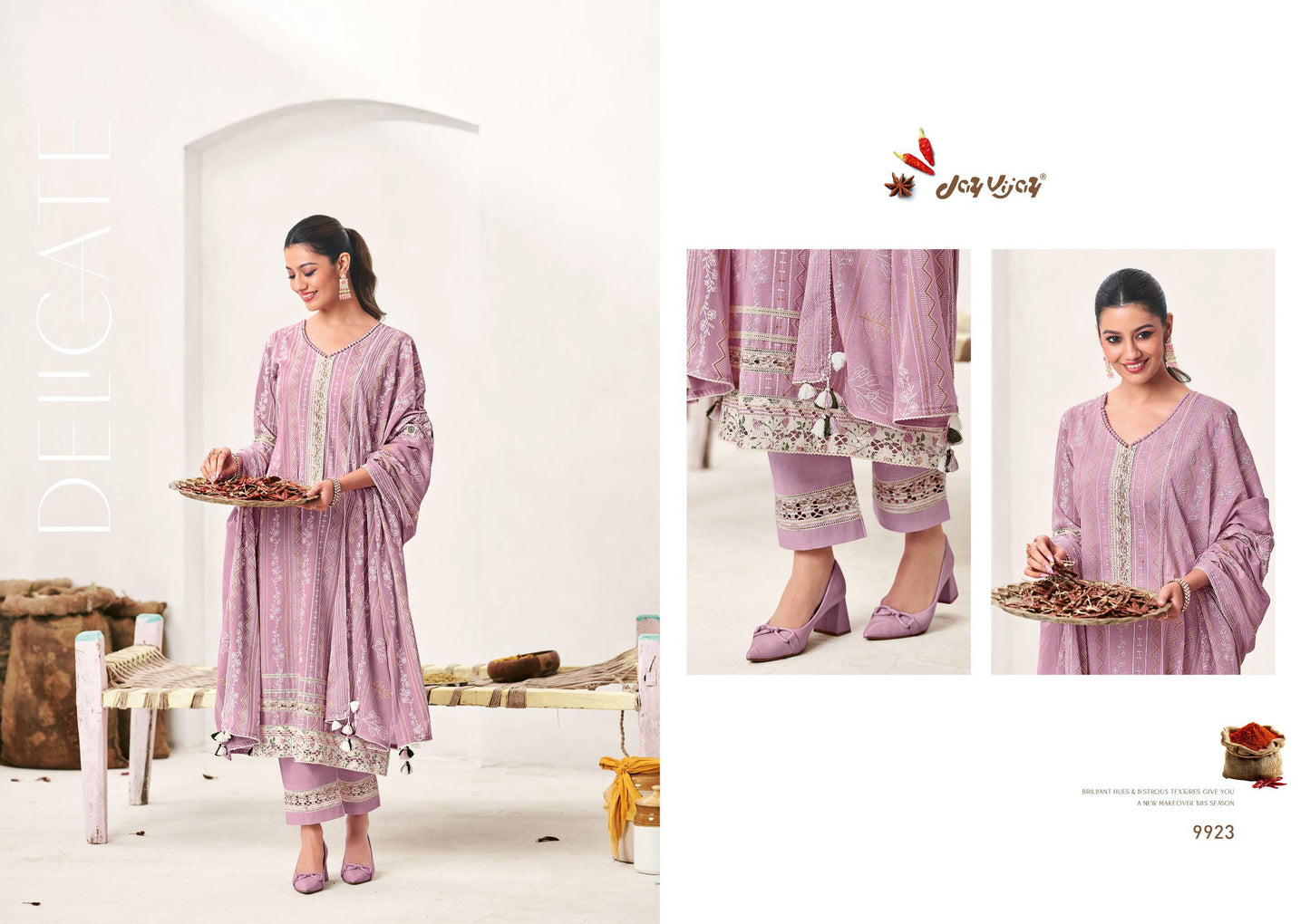 Achari Edit: Premium Jaipuri Cotton Unstitched Suit Set