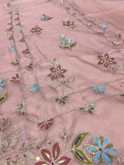 VFS Burberry Multi Embroidery Women Unstitch Suit