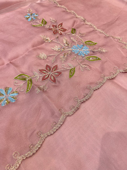 VFS Burberry Multi Embroidery Women Unstitch Suit