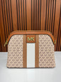 Weave Closet (FC) MK Large Logo Stripe Dome Crossbody Bag