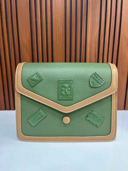 Weave Closet Premium Faux Leather Envelope Crossbody Bag