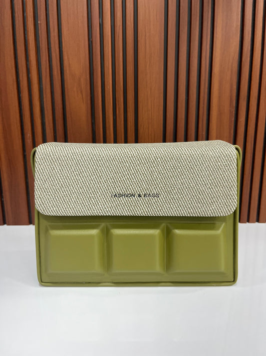 Weave Closet Structured flap women Sling bag
