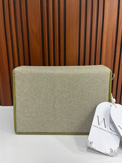 Weave Closet Structured flap women Sling bag