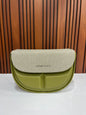 Weave Closet Curved Moon Flap Shoulder Bag