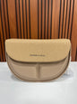 Weave Closet Curved Moon Flap Shoulder Bag