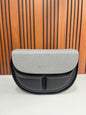 Weave Closet Curved Moon Flap Shoulder Bag