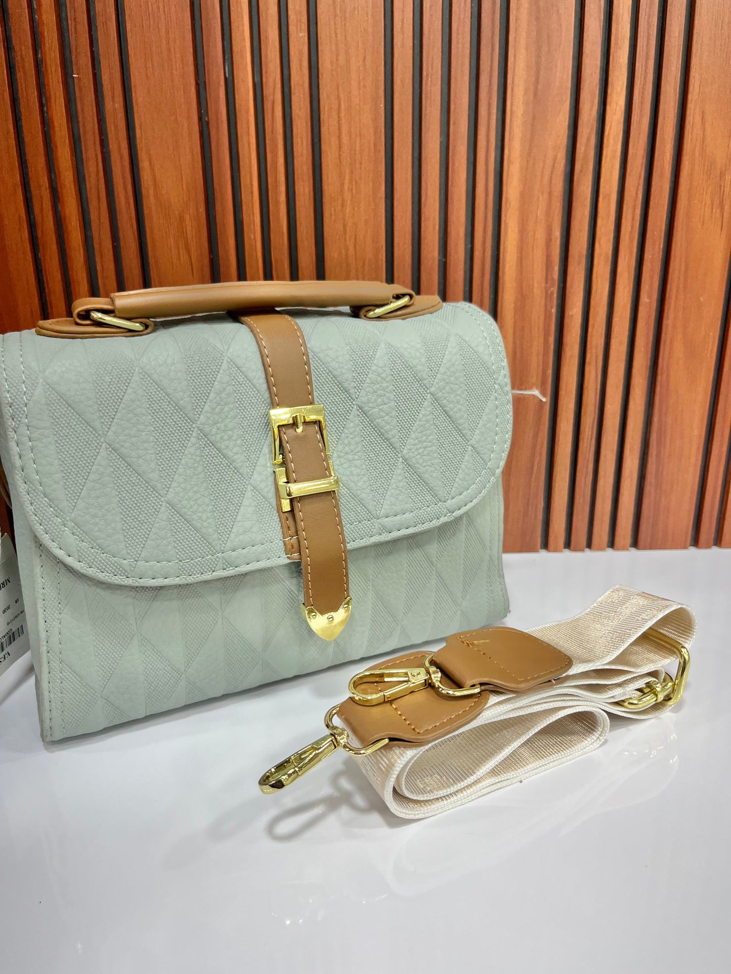 Mint Muse Quilted Handbag