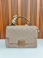 Weave Closet Clay & Chic  Handbag with Printed Scarf Detail