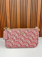 Coach Signature Pink Canvas Small Shoulder Handbag