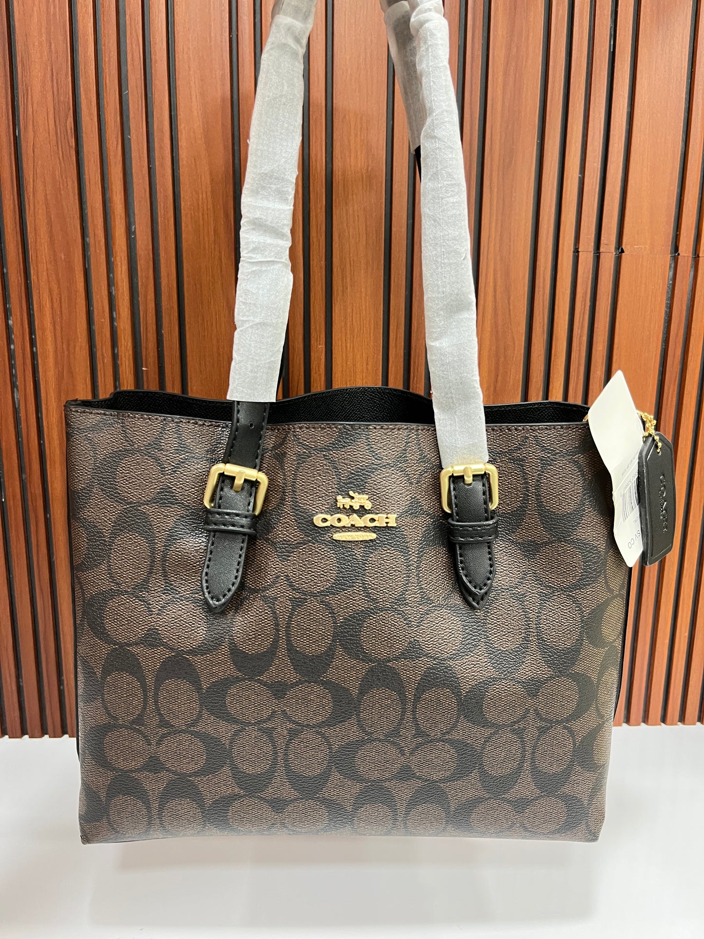 Coach (FC) Signature Canvas Medium Size Tote Bag