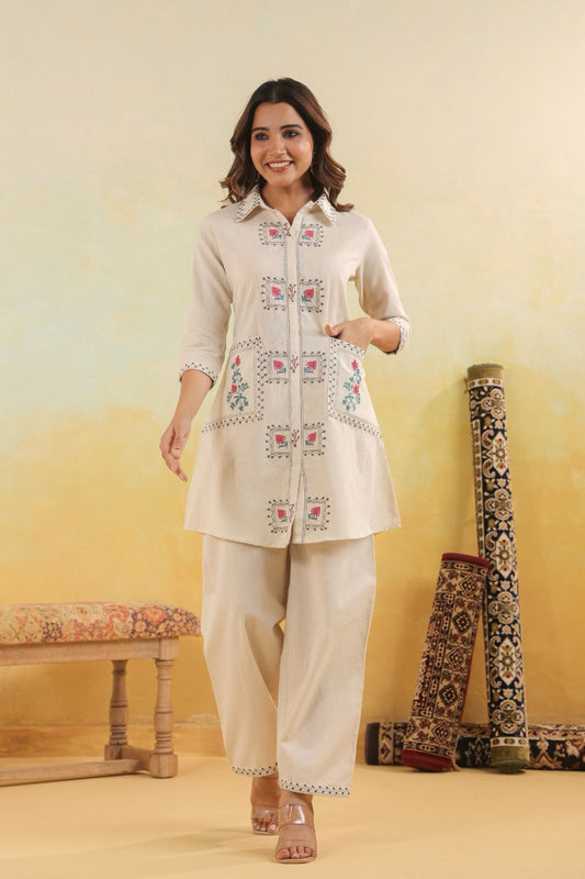 Gulzaar Floral Embroidered Coord Set