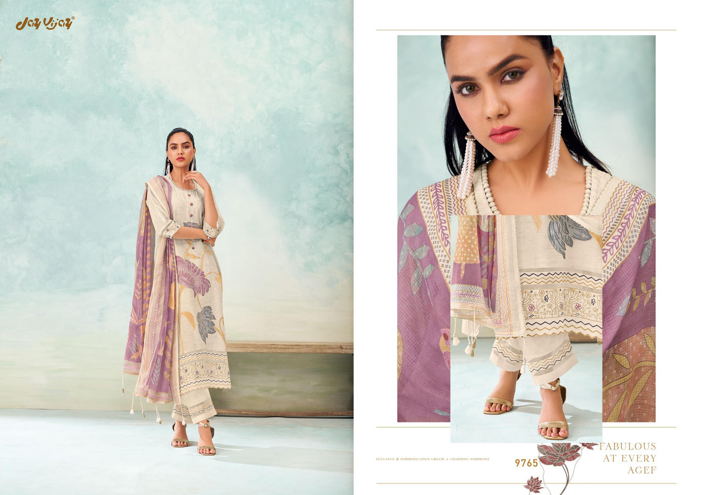 GulMohar Linen Embroidered Unstitch Suit Set