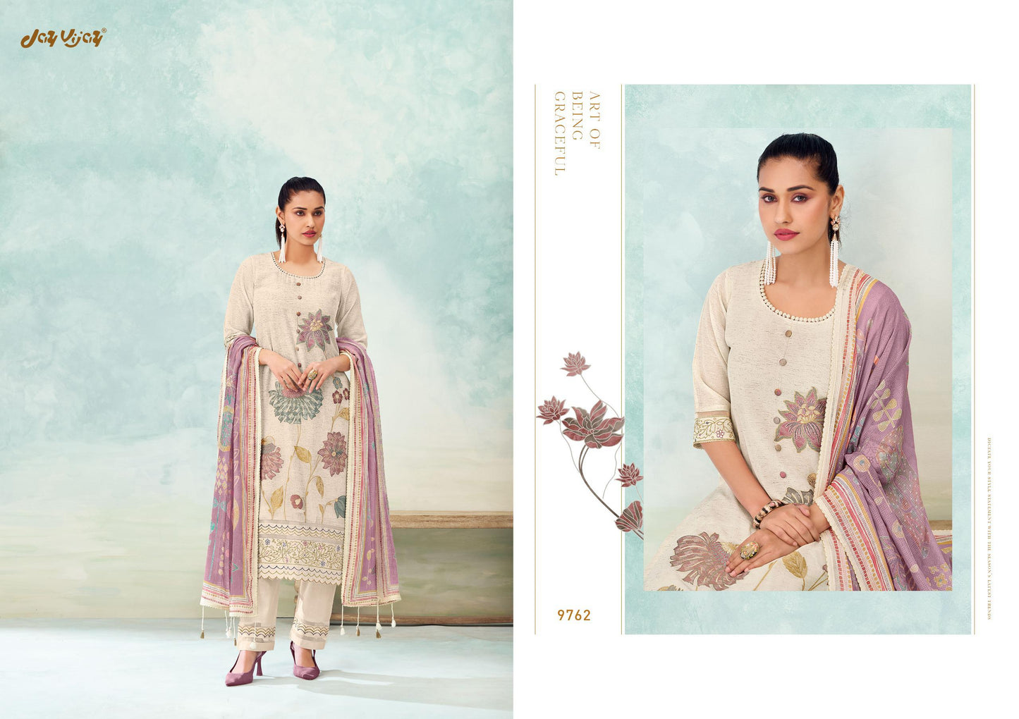 GulMohar Linen Embroidered Unstitch Suit Set